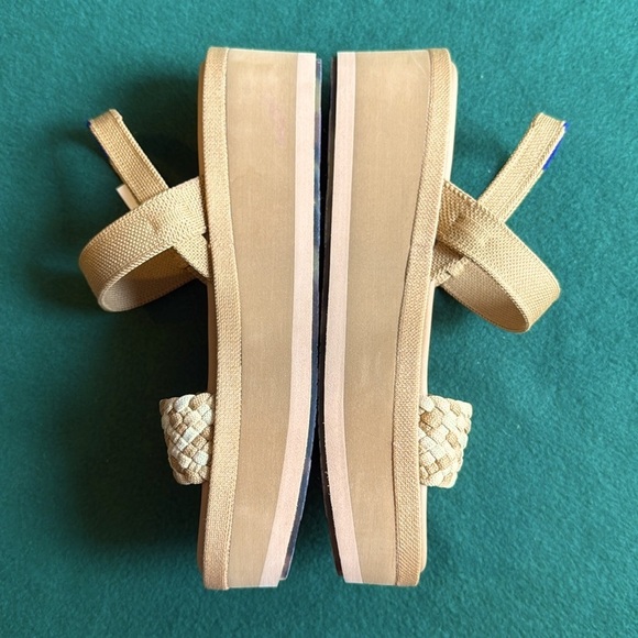 new Rothy’s Lightweight Wedge Sandal in Beach Sand Woven size 7.5 - Picture 4 of 8